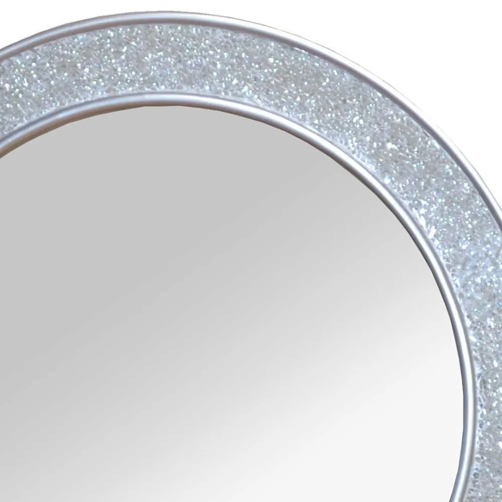 Wohnen Runder Wanspiegel mit schillerndem Rahmen Franzi 60cm
