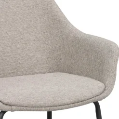 Wohnen Runder White Wash Esstisch & Stühle - Pulva (siebenteilig)