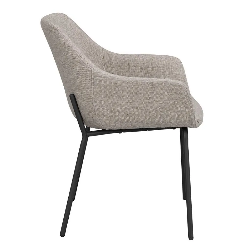 Wohnen Runder White Wash Esstisch & Stühle - Pulva (siebenteilig)