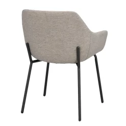 Wohnen Runder White Wash Esstisch & Stühle - Pulva (siebenteilig)