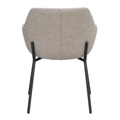 Wohnen Runder White Wash Esstisch & Stühle - Pulva (siebenteilig)