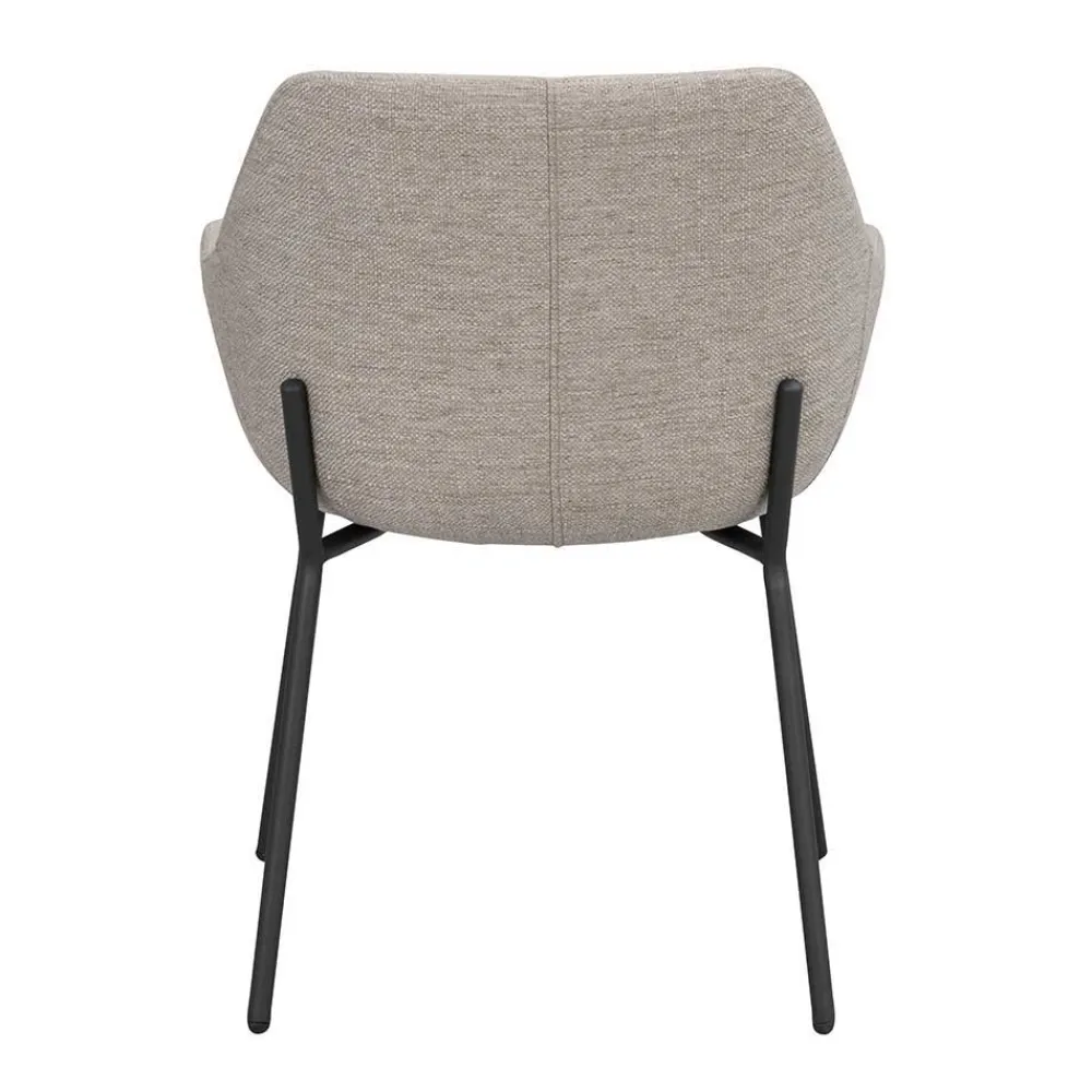 Wohnen Runder White Wash Esstisch & Stühle - Pulva (siebenteilig)