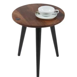 Wohnen Loft Möbel|Industrial Möbel*Runder Wohnzimmertisch mit 3-Fußgestell - Devanico