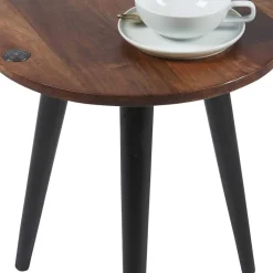 Wohnen Loft Möbel|Industrial Möbel*Runder Wohnzimmertisch mit 3-Fußgestell - Devanico