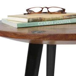 Wohnen Loft Möbel|Industrial Möbel*Runder Wohnzimmertisch mit 3-Fußgestell - Devanico