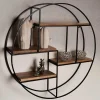 Wohnen Designermöbel*Rundes Hängeregal im Industrial Style - Lusa