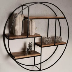 Wohnen Designermöbel*Rundes Hängeregal im Industrial Style - Lusa