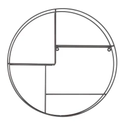 Wohnen Graue Möbel|Esszimmerregale*Rundes Hängeregal in Grau - Vacances