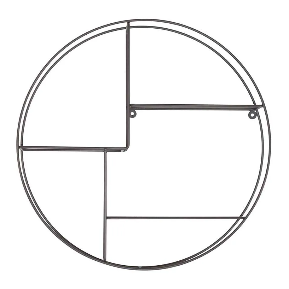 Wohnen Graue Möbel|Esszimmerregale*Rundes Hängeregal in Grau - Vacances