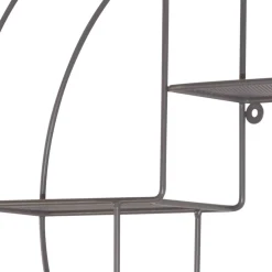 Wohnen Graue Möbel|Esszimmerregale*Rundes Hängeregal in Grau - Vacances