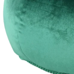 Wohnen Rundes Meditationskissen in Grün Samt - Tamyno