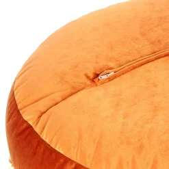 Wohnen Sessel & Hocker|Boho Style Möbel*Rundes Samt Bodenkissen in Bronze - Ashela