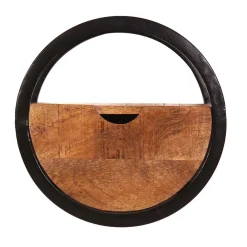 Wohnen Rundes Wandregal mit einer Schublade - Evradon