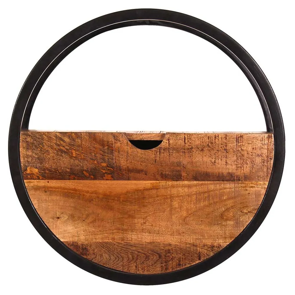 Wohnen Rundes Wandregal mit einer Schublade - Evradon