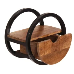 Wohnen Rundes Wandregal mit einer Schublade - Evradon