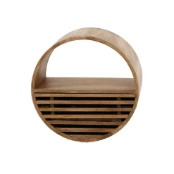 Wohnen Rundes Wandregal mit Schublade - Detroit