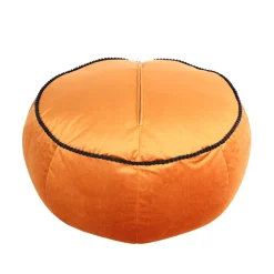 Wohnen Orientalische Möbel*Rundes Yoga-Kissen in Bronze Samt - Colistran