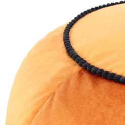 Wohnen Orientalische Möbel*Rundes Yoga-Kissen in Bronze Samt - Colistran