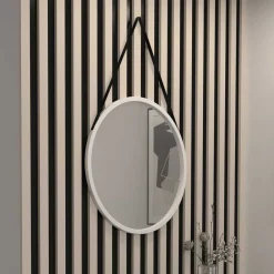 Wohnen Rundspiegel mit Rahmen aus Metall - Hide
