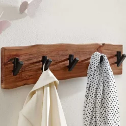 Wohnen Rustikale Hakenleiste mit Baumkante Akazie - Fulias