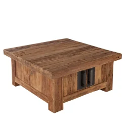 Wohnen Designermöbel*Rustikaler Couchtisch Ragista aus Teak Recyclingholz