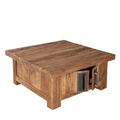 Wohnen Designermöbel*Rustikaler Couchtisch Ragista aus Teak Recyclingholz