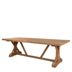 Wohnen Rustikaler Gartentisch aus Teak Massivholz - Acess