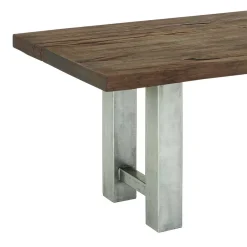 Wohnen Graue Möbel|Naturholzmöbel*Rustikaler Industry Tisch mit Holz Wildeiche - Piave