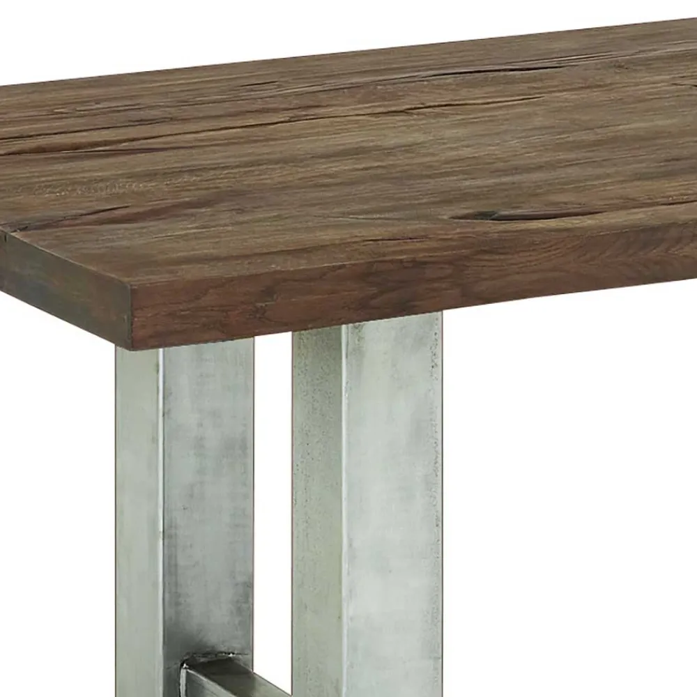 Wohnen Graue Möbel|Naturholzmöbel*Rustikaler Industry Tisch mit Holz Wildeiche - Piave