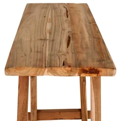 Wohnen Rustikaler Konsolentisch aus Teak Massivholz - Sunhide