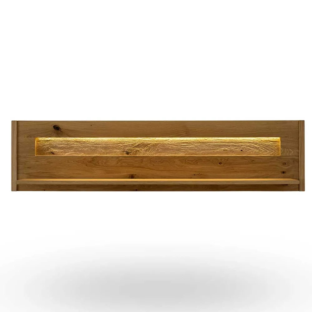 Wohnen Esszimmerregale|Regale*Rustikales Wandboard aus Wildeiche massiv - Millena
