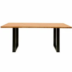 Wohnen Rustikal-moderner Esstisch Grosma mit Holzplatte massiv rechteckig