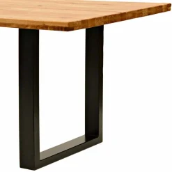 Wohnen Rustikal-moderner Esstisch Grosma mit Holzplatte massiv rechteckig