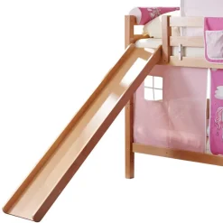 Wohnen Kinderbetten|Kindermöbel*Rutsche Etagenbett für Mädchen in Natur - Norklin