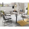 Wohnen Esszimmer Komplett*Samt Armlehnenstühle mit Esstisch - Casimir (fünfteilig)