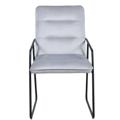 Wohnen Esszimmer Komplett*Samt Armlehnenstühle mit Esstisch - Casimir (fünfteilig)