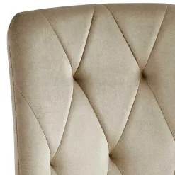 Wohnen Samt Esstischstühle in Taupe - Temir (4er Set)