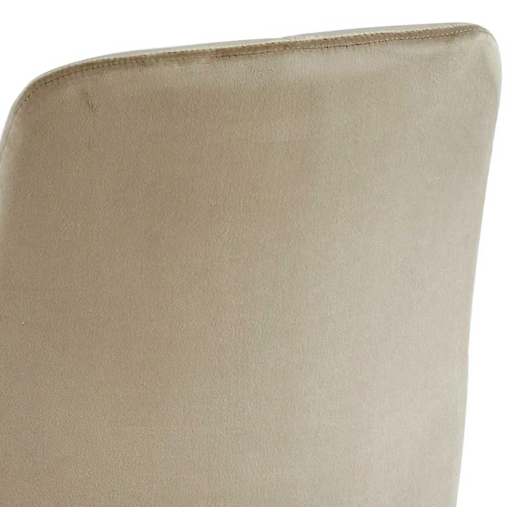 Wohnen Samt Esstischstühle in Taupe - Temir (4er Set)