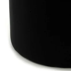 Wohnen Samt Hocker in Creme & Schwarz - Gilianoa