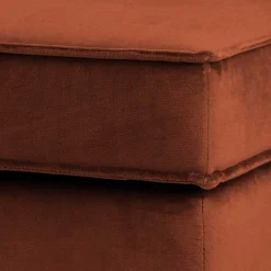 Wohnen Samt Hocker in Rost Braun - Naryon