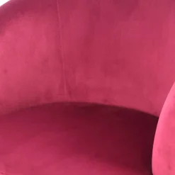 Wohnen Samt Kindersessel in Pink mit Fransen - Lagada