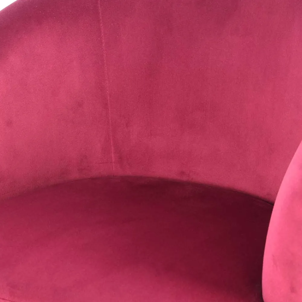 Wohnen Samt Kindersessel in Pink mit Fransen - Lagada