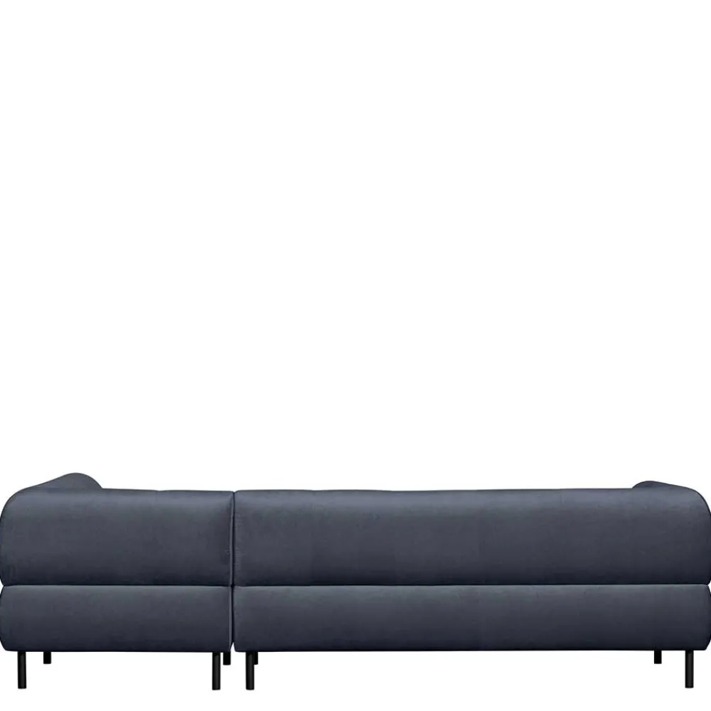 Wohnen Sofas|Sofa*Samt L-Sofa in Dunkelgrau - Roccoss
