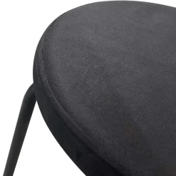 Wohnen Küchenstühle|Esszimmerstühle*Samt Polsterstühle in Schwarz - Siao (2er Set)