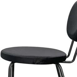 Wohnen Küchenstühle|Esszimmerstühle*Samt Polsterstühle in Schwarz - Siao (2er Set)