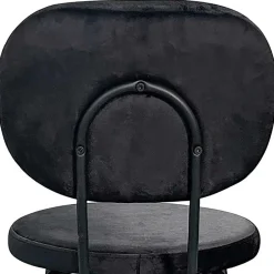 Wohnen Küchenstühle|Esszimmerstühle*Samt Polsterstühle in Schwarz - Siao (2er Set)