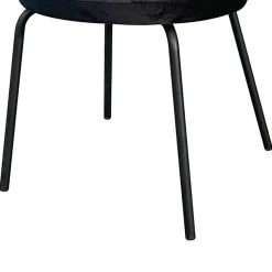Wohnen Küchenstühle|Esszimmerstühle*Samt Polsterstühle in Schwarz - Siao (2er Set)