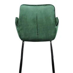 Wohnen Küchenstühle|Esszimmerstühle*Samt Polsterstuhl mit Armlehnen in Grün - Panura