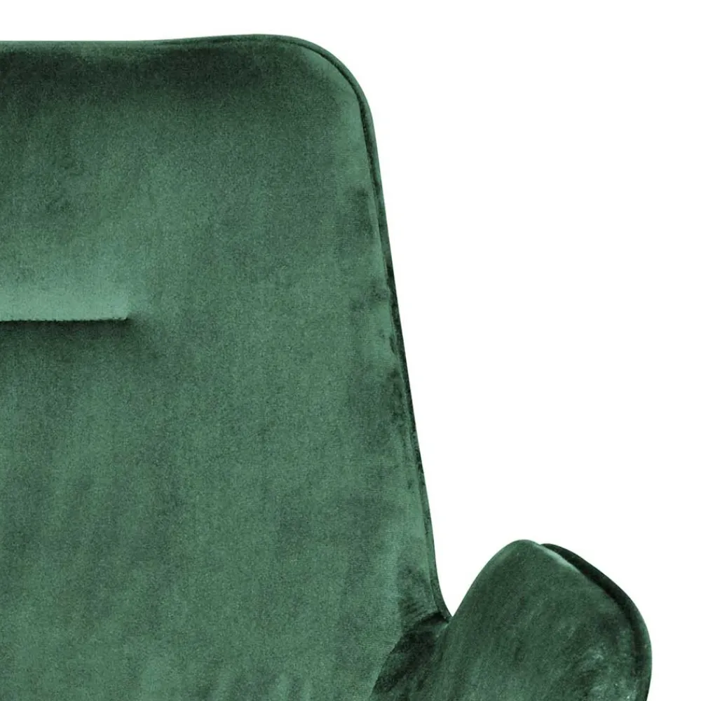 Wohnen Küchenstühle|Esszimmerstühle*Samt Polsterstuhl mit Armlehnen in Grün - Panura