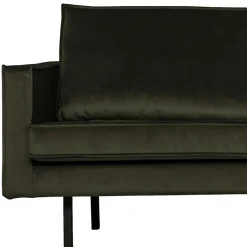 Wohnen Retro Möbel*Samt Retrocouch in Dunkelgrün Samt - Kurtisma